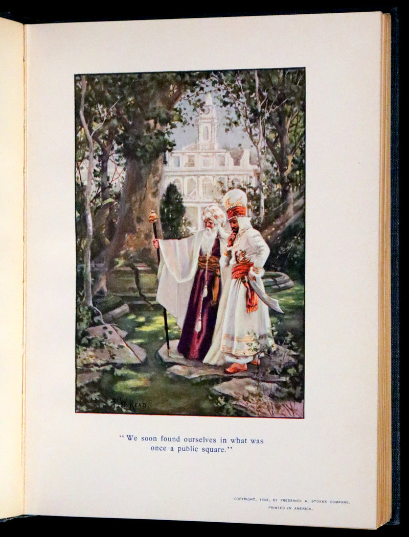 1902 Rare First De Luxe Edition Illustrated in color - The Last American by John Ames Mitchell.