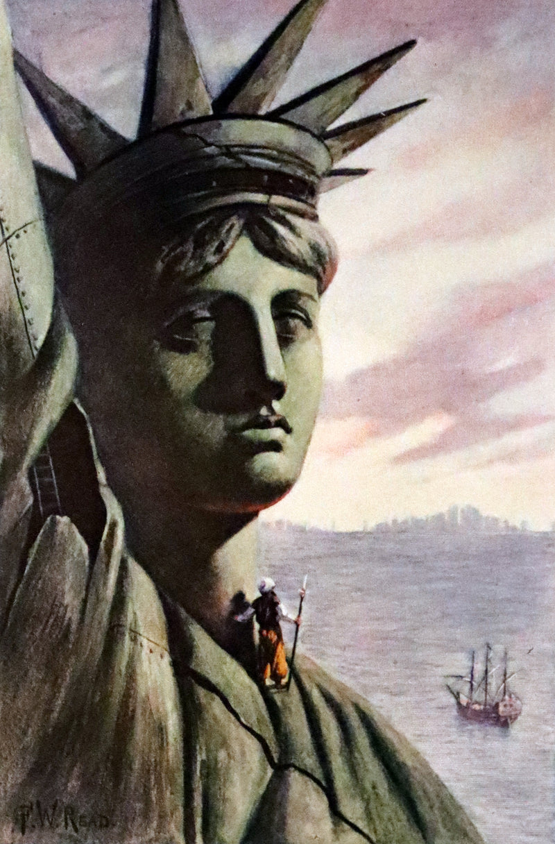 1902 Rare First De Luxe Edition Illustrated in color - The Last American by John Ames Mitchell.