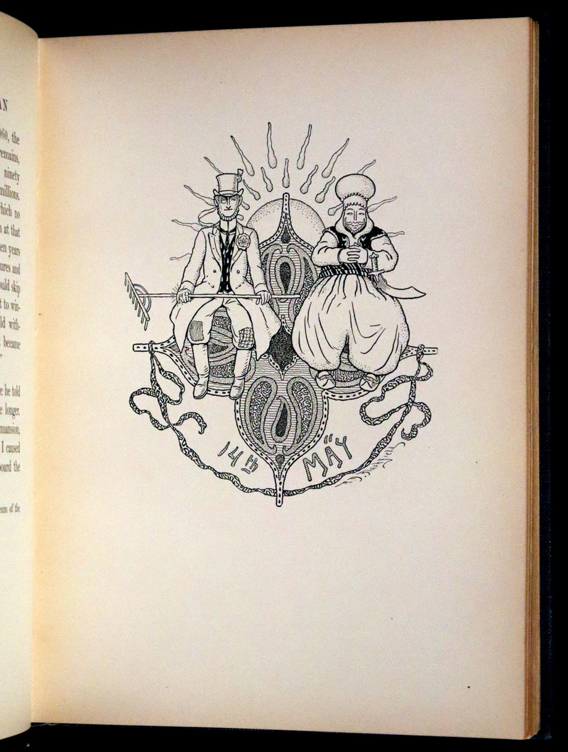 1902 Rare First De Luxe Edition Illustrated in color - The Last American by John Ames Mitchell.