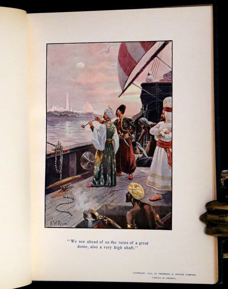1902 Rare First De Luxe Edition Illustrated in color - The Last American by John Ames Mitchell.