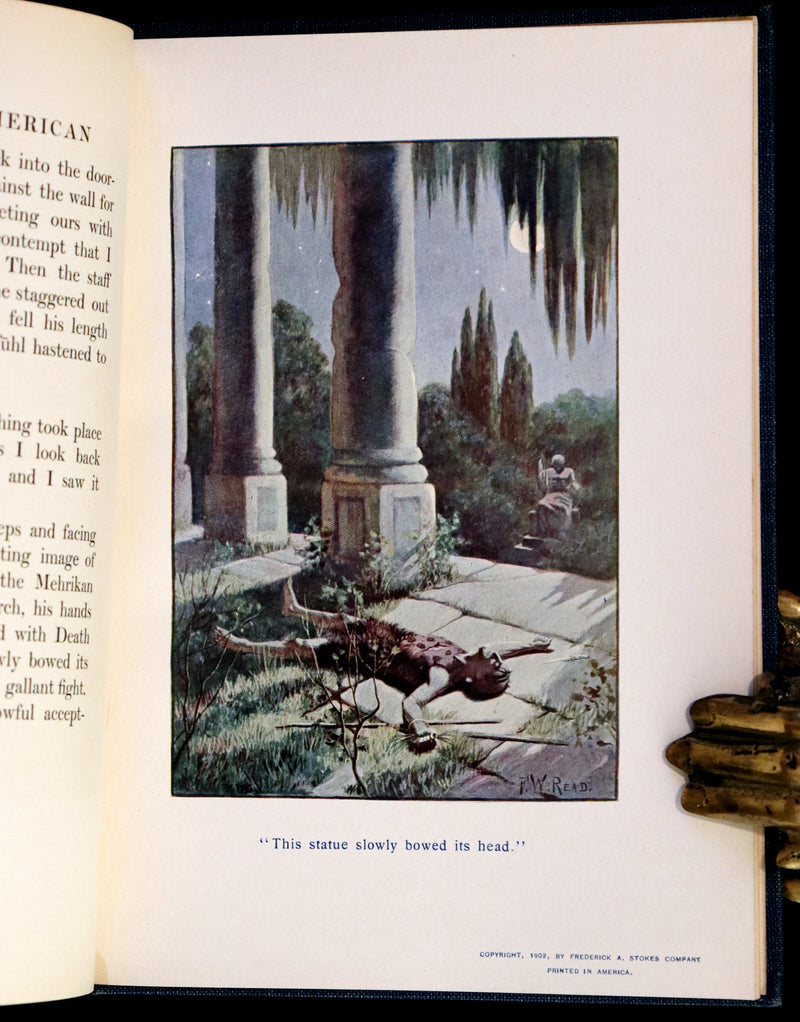 1902 Rare First De Luxe Edition Illustrated in color - The Last American by John Ames Mitchell.