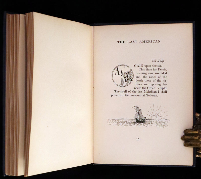 1902 Rare First De Luxe Edition Illustrated in color - The Last American by John Ames Mitchell.
