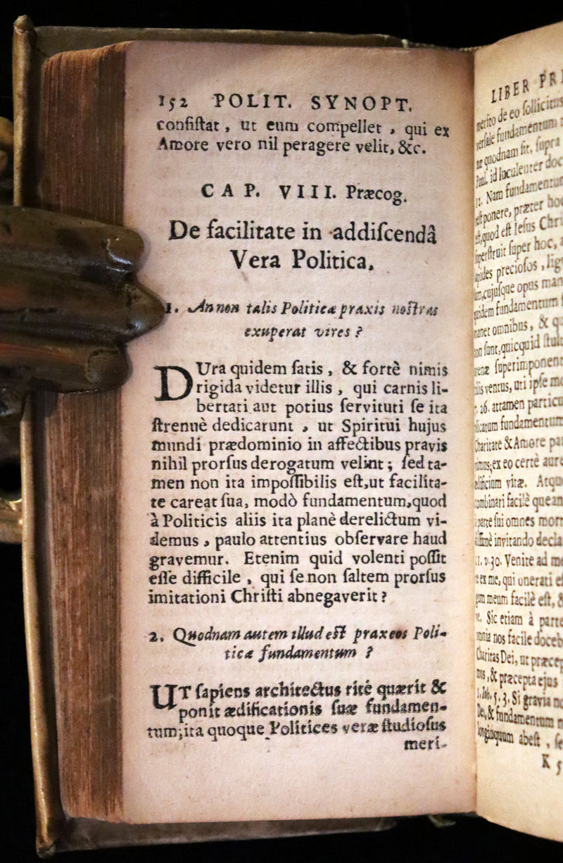 1632 Rare Latin Vellum Philosophy Book - Von Werdenhagen's Universal Introduction to All Republics, or General Politics.
