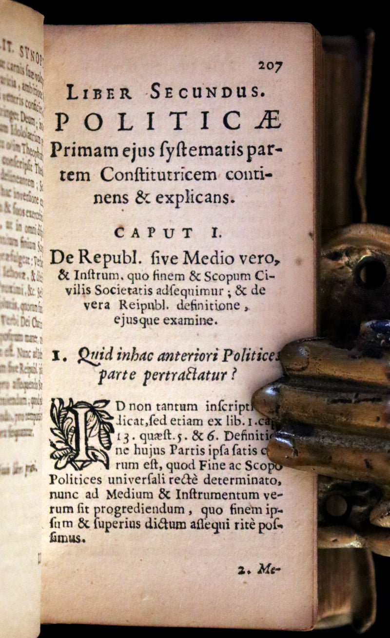1632 Rare Latin Vellum Philosophy Book - Von Werdenhagen's Universal Introduction to All Republics, or General Politics.