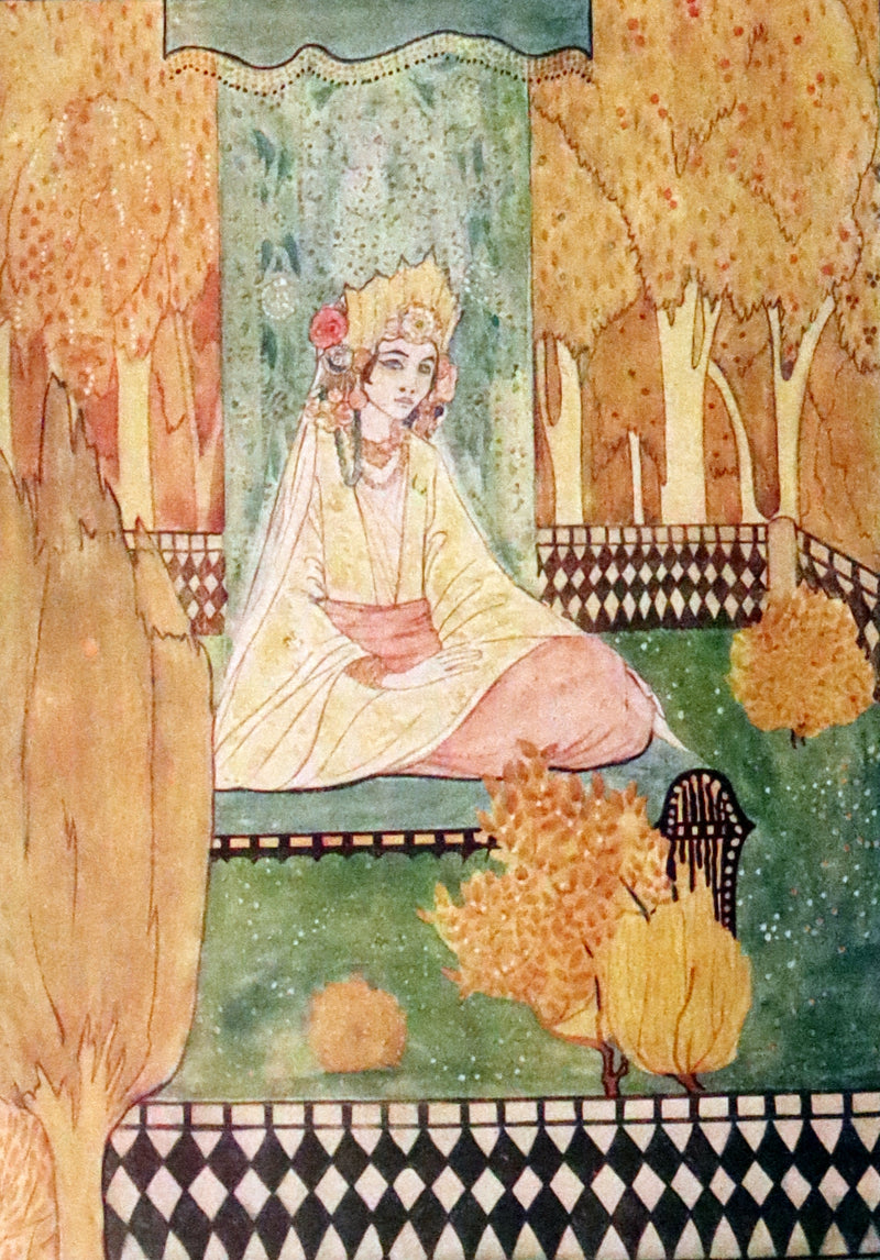 1923 Rare Book - Oriental Fairy Tales illustrated in color by Rie Cramer.