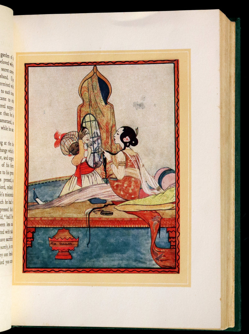1923 Rare Book - Oriental Fairy Tales illustrated in color by Rie Cramer.