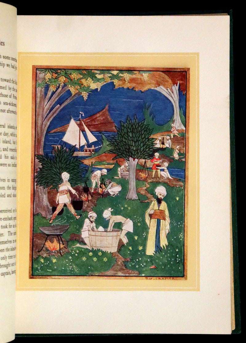1923 Rare Book - Oriental Fairy Tales illustrated in color by Rie Cramer.