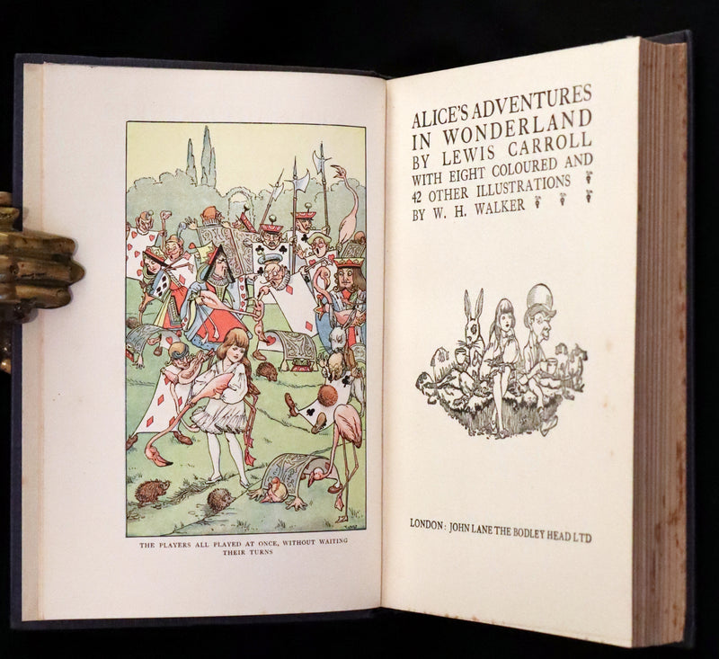 1925 Rare Edition with Dust Jacket - Alice's Adventures in Wonderland Illustrated by William Henry Walker.