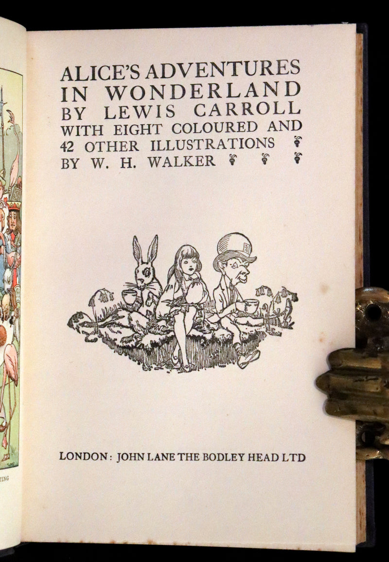 1925 Rare Edition with Dust Jacket - Alice's Adventures in Wonderland Illustrated by William Henry Walker.