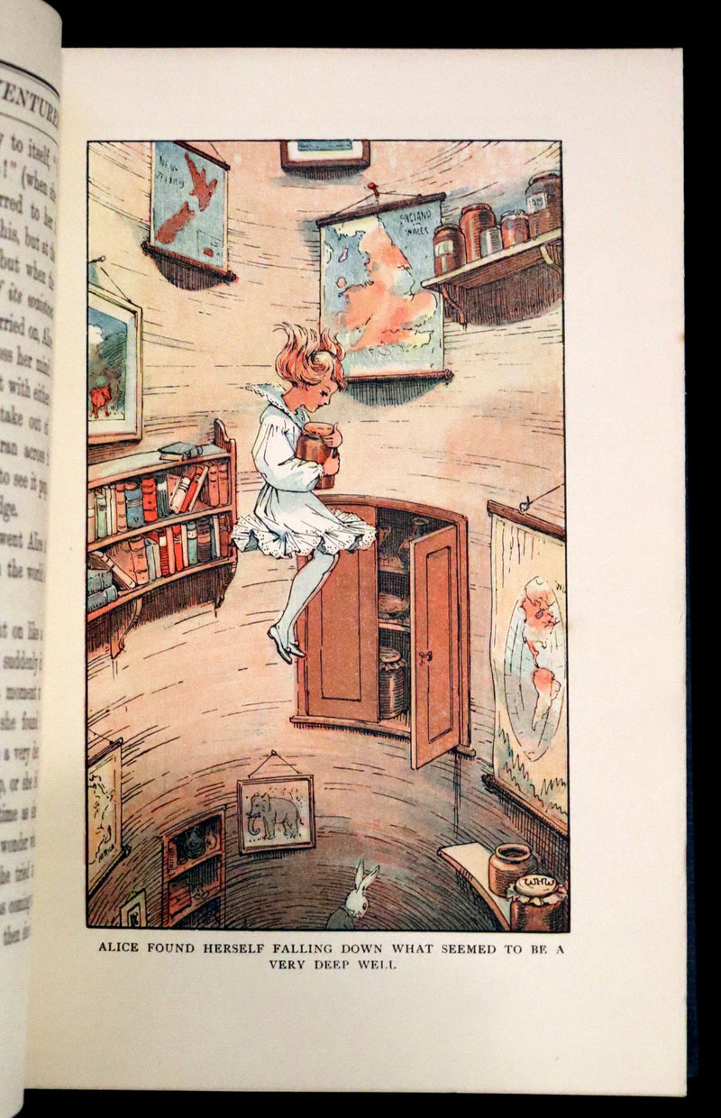 1925 Rare Edition with Dust Jacket - Alice's Adventures in Wonderland Illustrated by William Henry Walker.