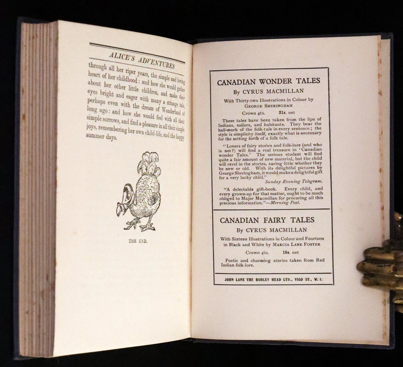 1925 Rare Edition with Dust Jacket - Alice's Adventures in Wonderland Illustrated by William Henry Walker.