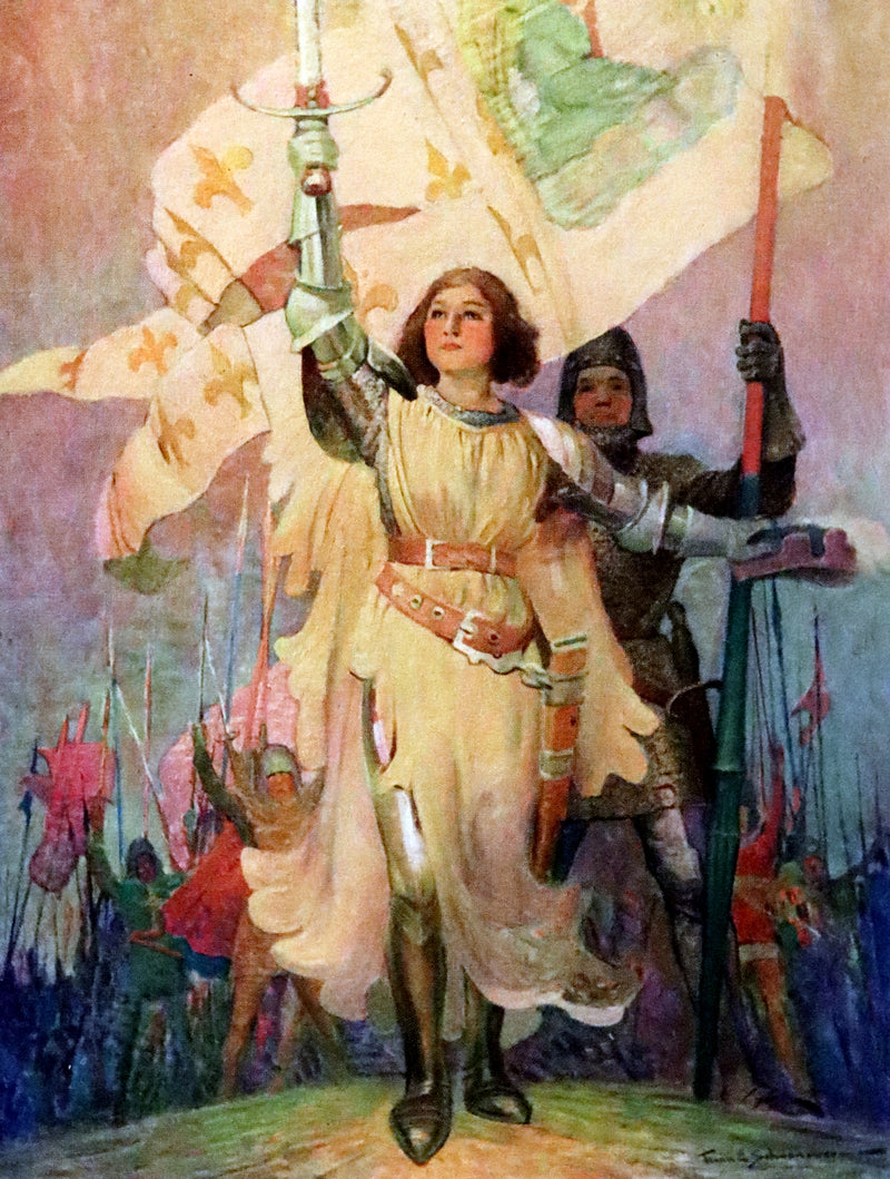 1919 Rare Book - Joan of Arc, The Warrior Maid Illustrated by Frank E. Schoonover.