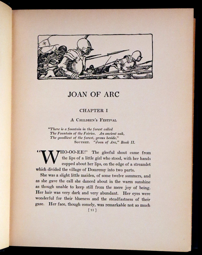 1919 Rare Book - Joan of Arc, The Warrior Maid Illustrated by Frank E. Schoonover.