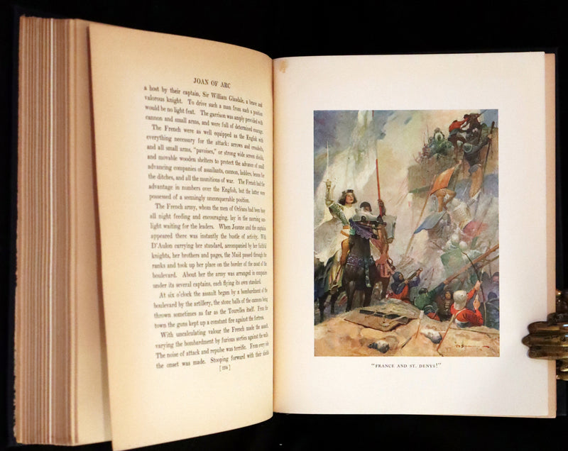 1919 Rare Book - Joan of Arc, The Warrior Maid Illustrated by Frank E. Schoonover.