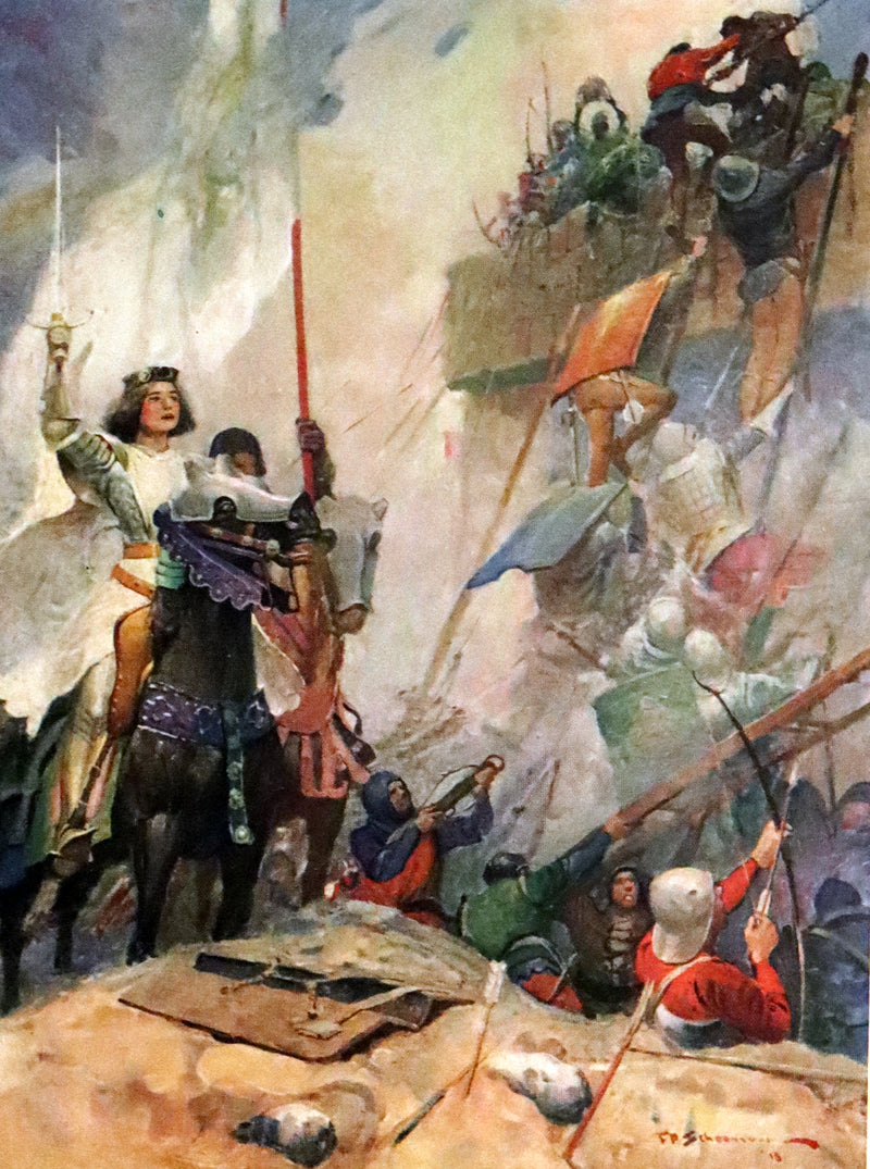 1919 Rare Book - Joan of Arc, The Warrior Maid Illustrated by Frank E. Schoonover.