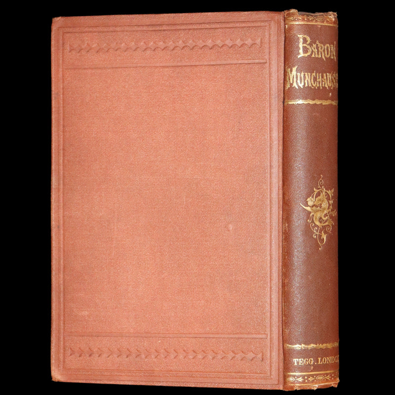 1868 Rare Book - The Travels and Surprising Adventures of Baron MUNCHAUSEN. Illustrated by Cruikshank.