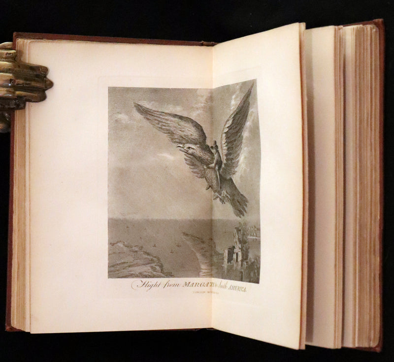 1868 Rare Book - The Travels and Surprising Adventures of Baron MUNCHAUSEN. Illustrated by Cruikshank.