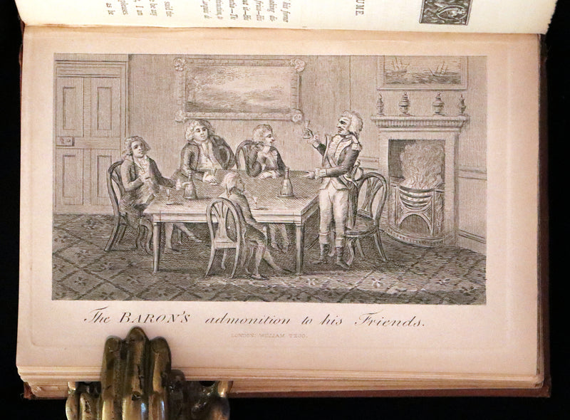 1868 Rare Book - The Travels and Surprising Adventures of Baron MUNCHAUSEN. Illustrated by Cruikshank.