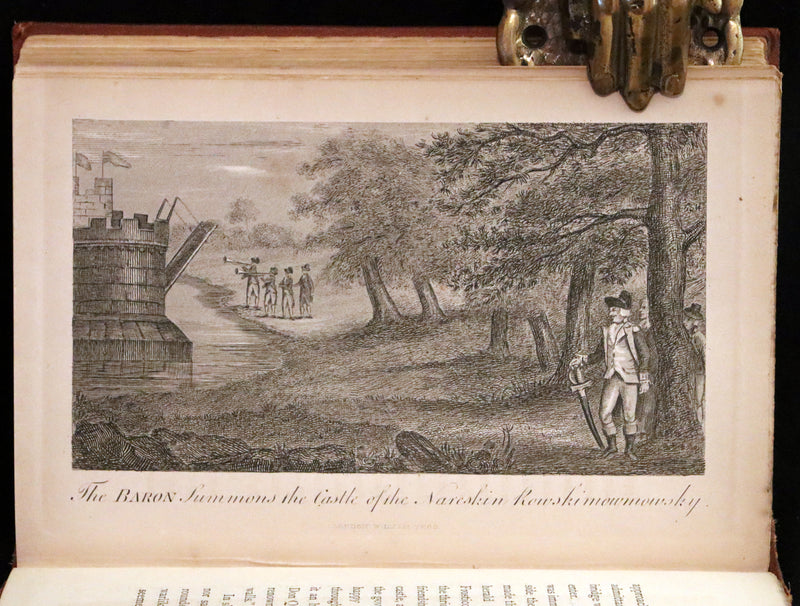 1868 Rare Book - The Travels and Surprising Adventures of Baron MUNCHAUSEN. Illustrated by Cruikshank.