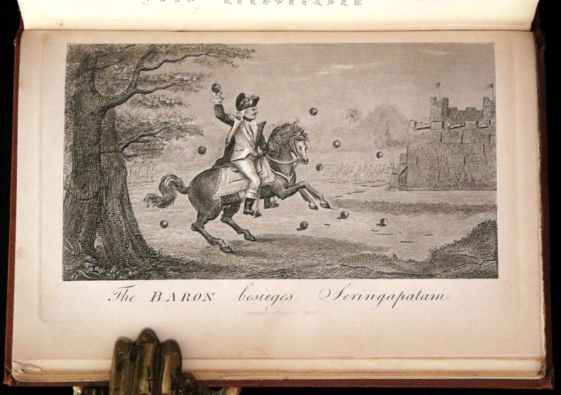1868 Rare Book - The Travels and Surprising Adventures of Baron MUNCHAUSEN. Illustrated by Cruikshank.