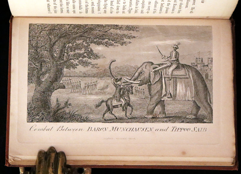 1868 Rare Book - The Travels and Surprising Adventures of Baron MUNCHAUSEN. Illustrated by Cruikshank.