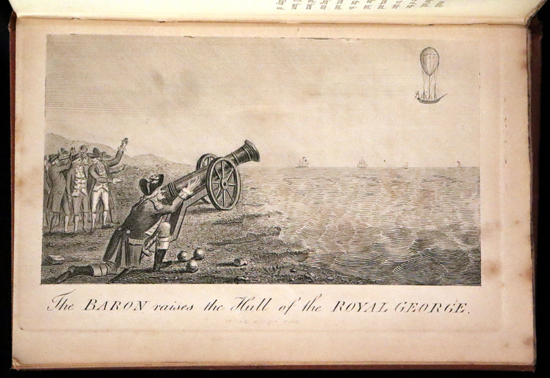 1868 Rare Book - The Travels and Surprising Adventures of Baron MUNCHAUSEN. Illustrated by Cruikshank.