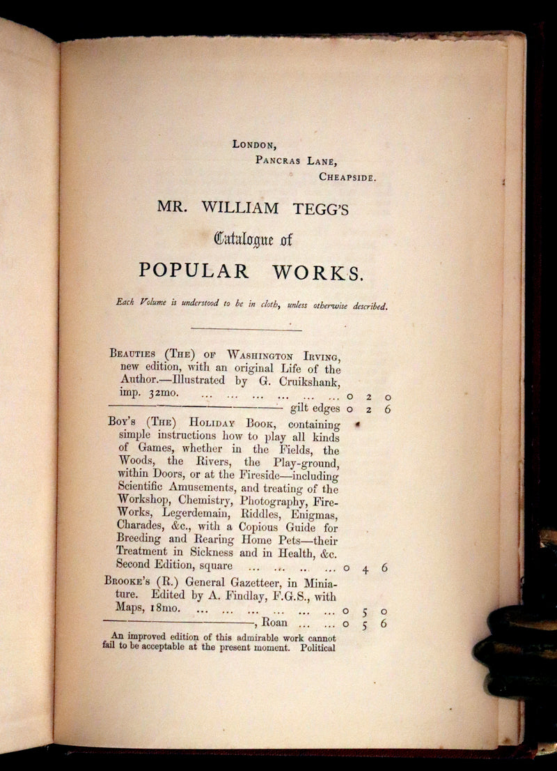 1868 Rare Book - The Travels and Surprising Adventures of Baron MUNCHAUSEN. Illustrated by Cruikshank.