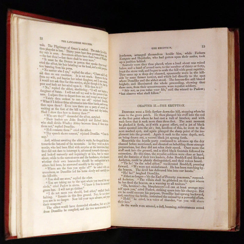 1854 Scarce Illustrated Edition - THE LANCASHIRE WITCHES. A Romance Of Pendle Forest.