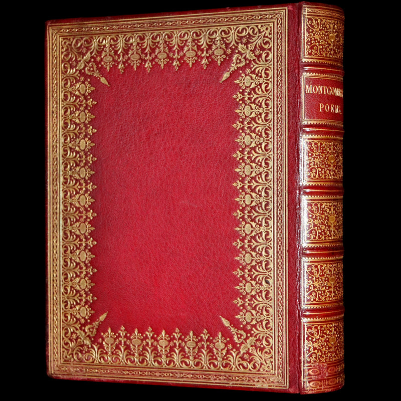 1860 Rare First Edition -  Poems of James Montgomery illustrated by John Gilbert, J. Wolf, Birket Foster, Etc.