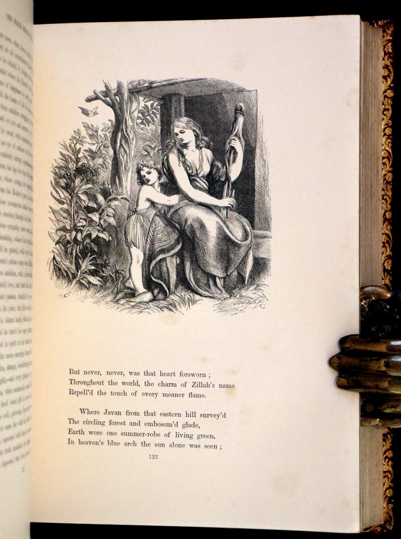 1860 Rare First Edition -  Poems of James Montgomery illustrated by John Gilbert, J. Wolf, Birket Foster, Etc.