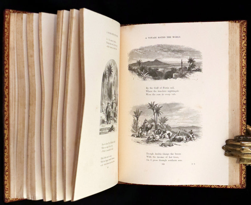 1860 Rare First Edition -  Poems of James Montgomery illustrated by John Gilbert, J. Wolf, Birket Foster, Etc.