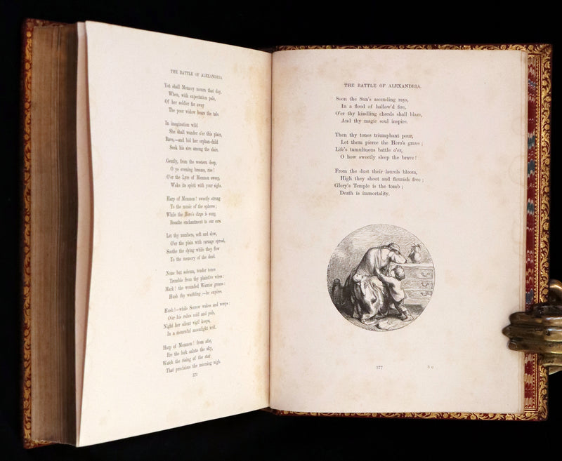 1860 Rare First Edition -  Poems of James Montgomery illustrated by John Gilbert, J. Wolf, Birket Foster, Etc.