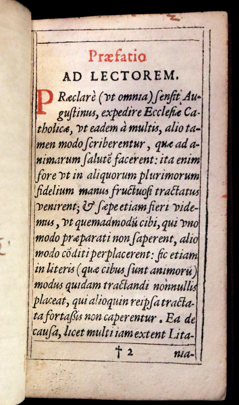 1624 Rare Latin Book - Litaniae Sacrae Illustrated by Thomas de Leu & Jacob de Weert.