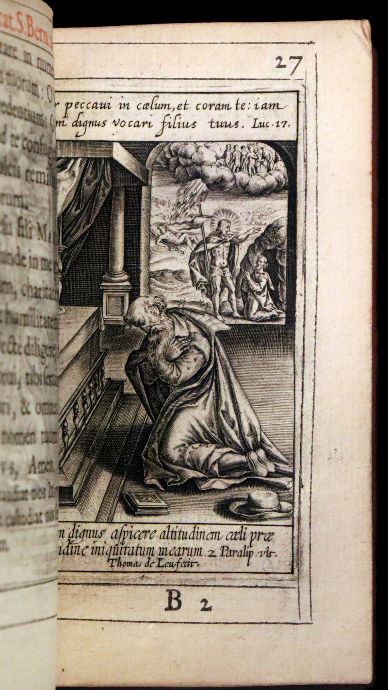 1624 Rare Latin Book - Litaniae Sacrae Illustrated by Thomas de Leu & Jacob de Weert.