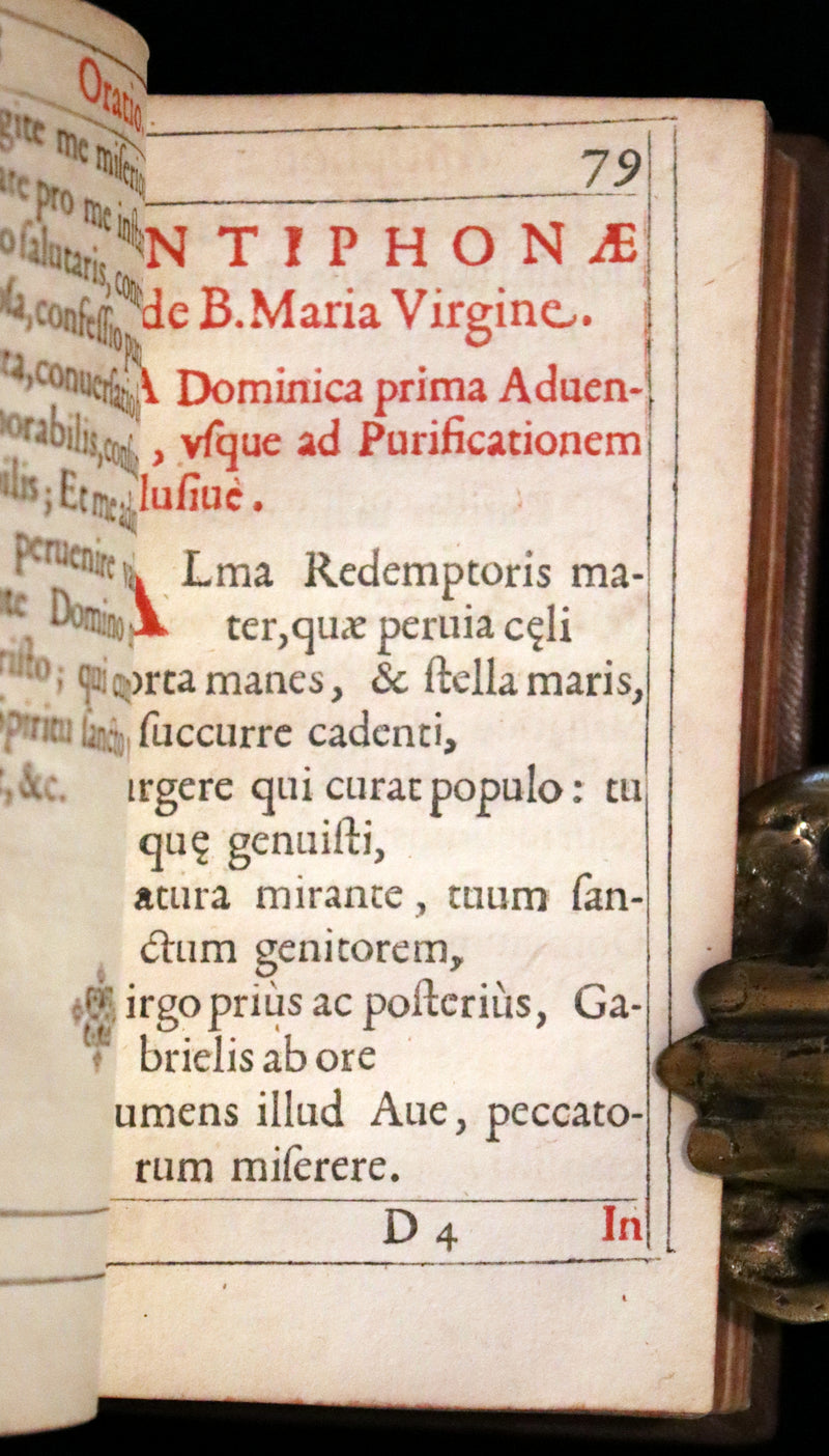 1624 Rare Latin Book - Litaniae Sacrae Illustrated by Thomas de Leu & Jacob de Weert.