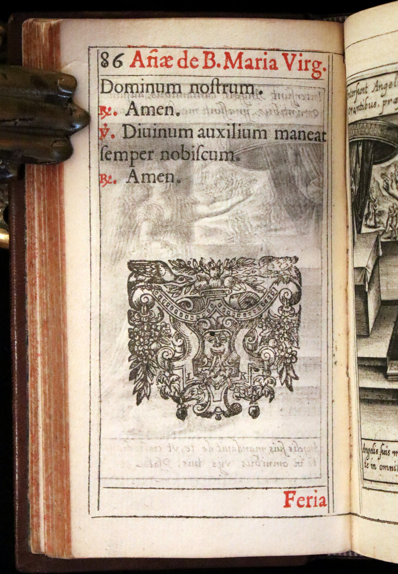 1624 Rare Latin Book - Litaniae Sacrae Illustrated by Thomas de Leu & Jacob de Weert.