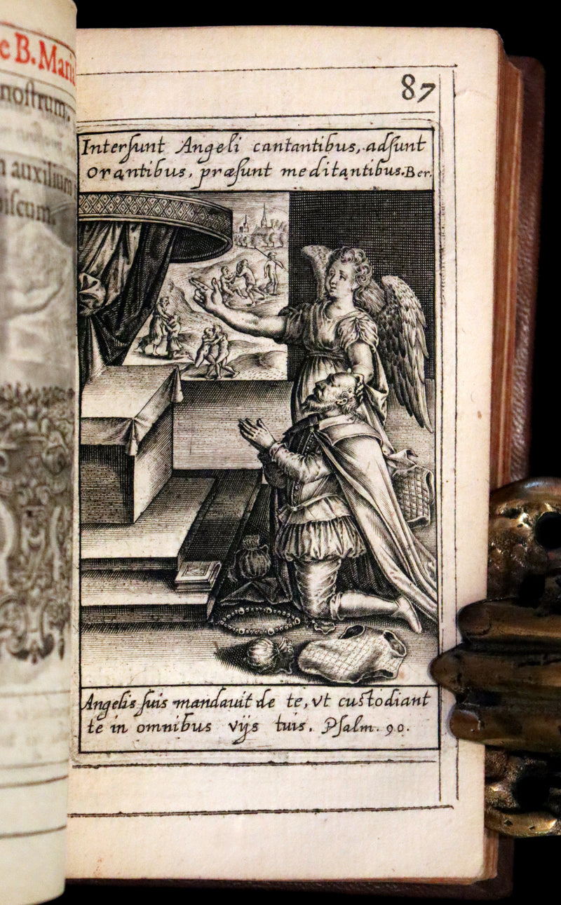 1624 Rare Latin Book - Litaniae Sacrae Illustrated by Thomas de Leu & Jacob de Weert.