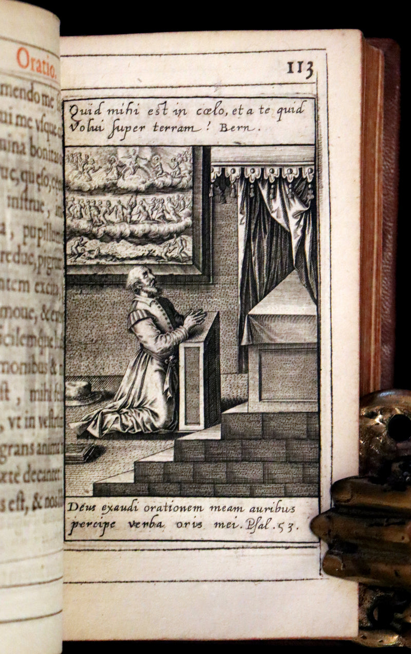 1624 Rare Latin Book - Litaniae Sacrae Illustrated by Thomas de Leu & Jacob de Weert.