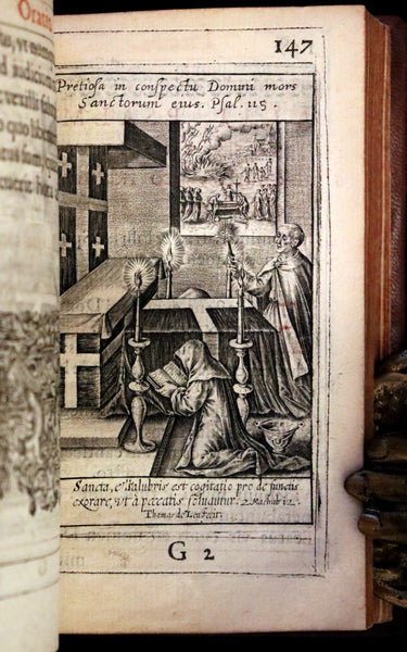 1624 Rare Latin Book - Litaniae Sacrae Illustrated by Thomas de Leu & Jacob de Weert.