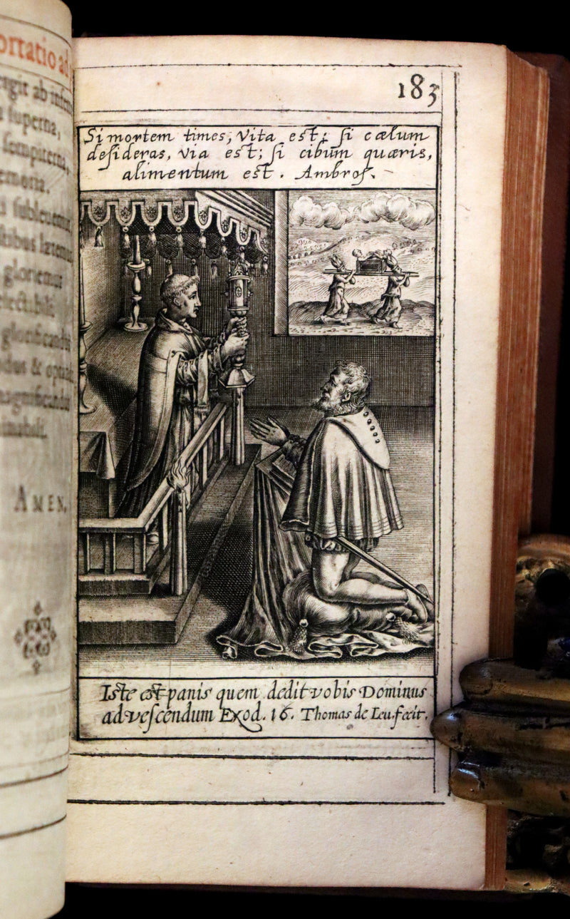 1624 Rare Latin Book - Litaniae Sacrae Illustrated by Thomas de Leu & Jacob de Weert.