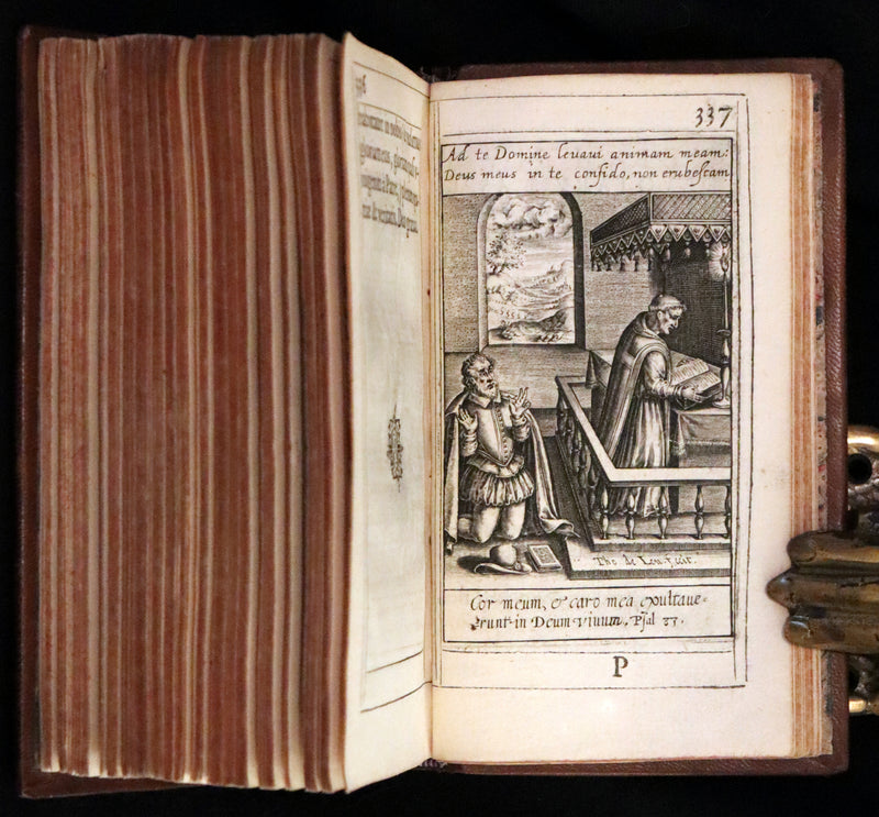 1624 Rare Latin Book - Litaniae Sacrae Illustrated by Thomas de Leu & Jacob de Weert.