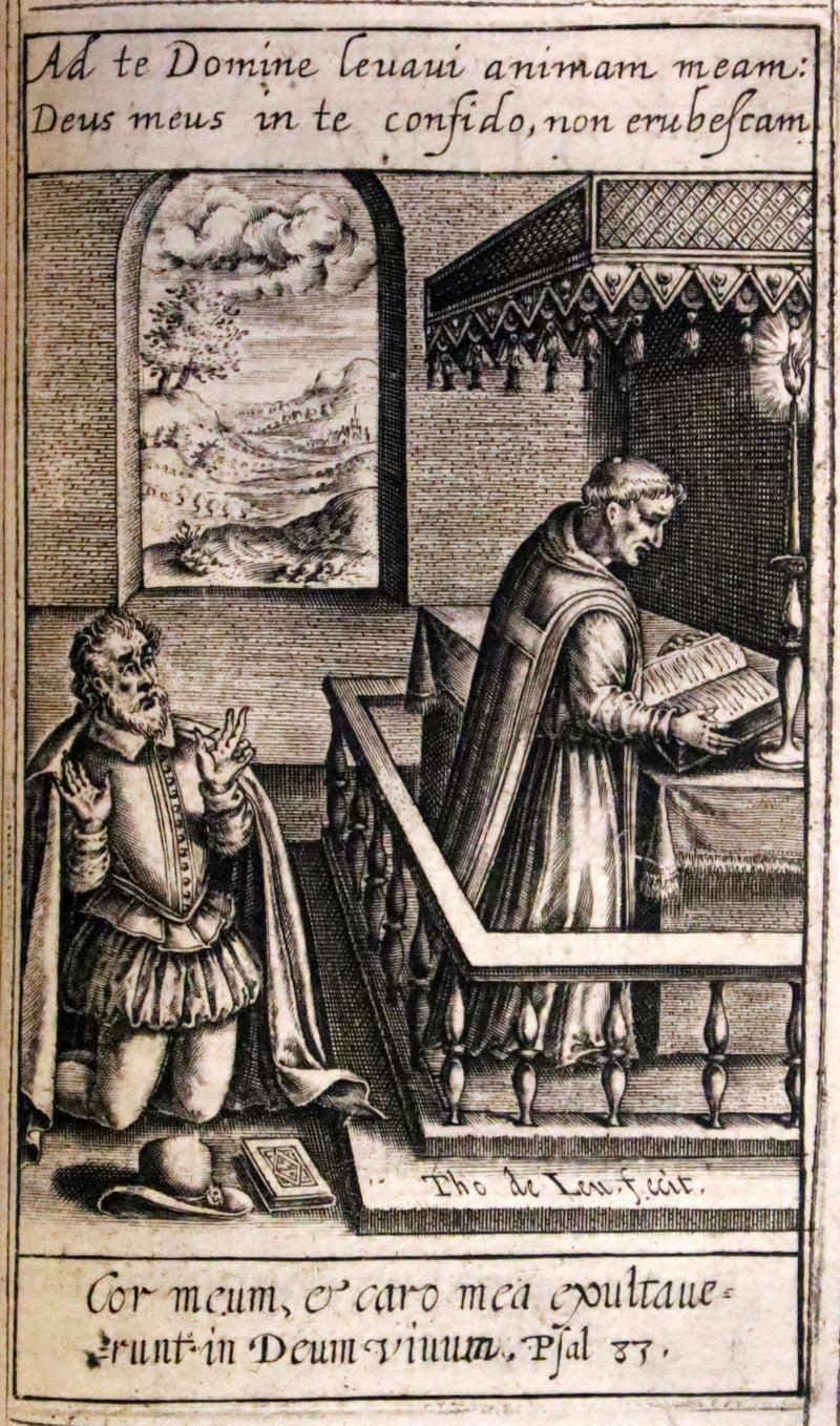 1624 Rare Latin Book - Litaniae Sacrae Illustrated by Thomas de Leu & Jacob de Weert.