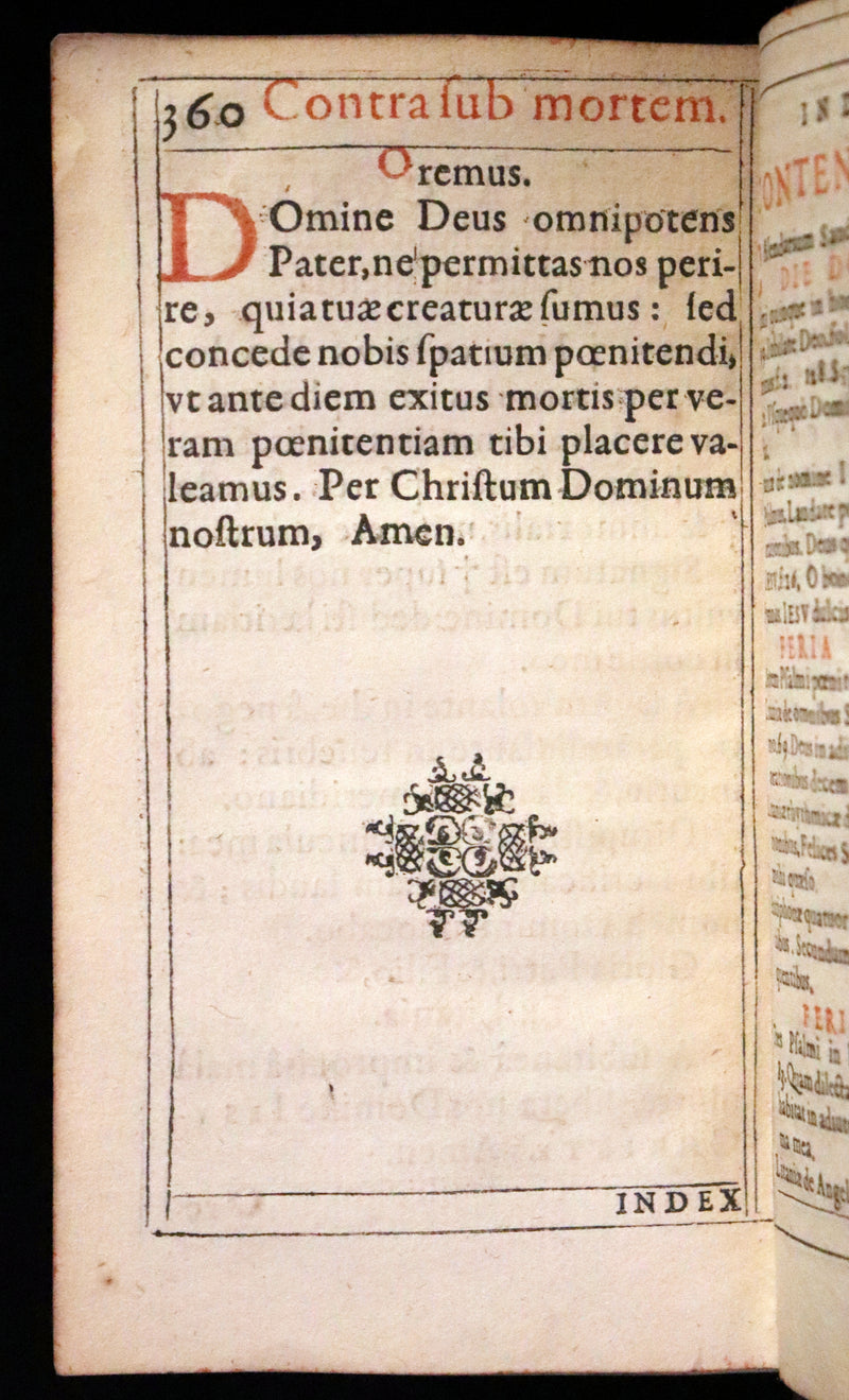 1624 Rare Latin Book - Litaniae Sacrae Illustrated by Thomas de Leu & Jacob de Weert.