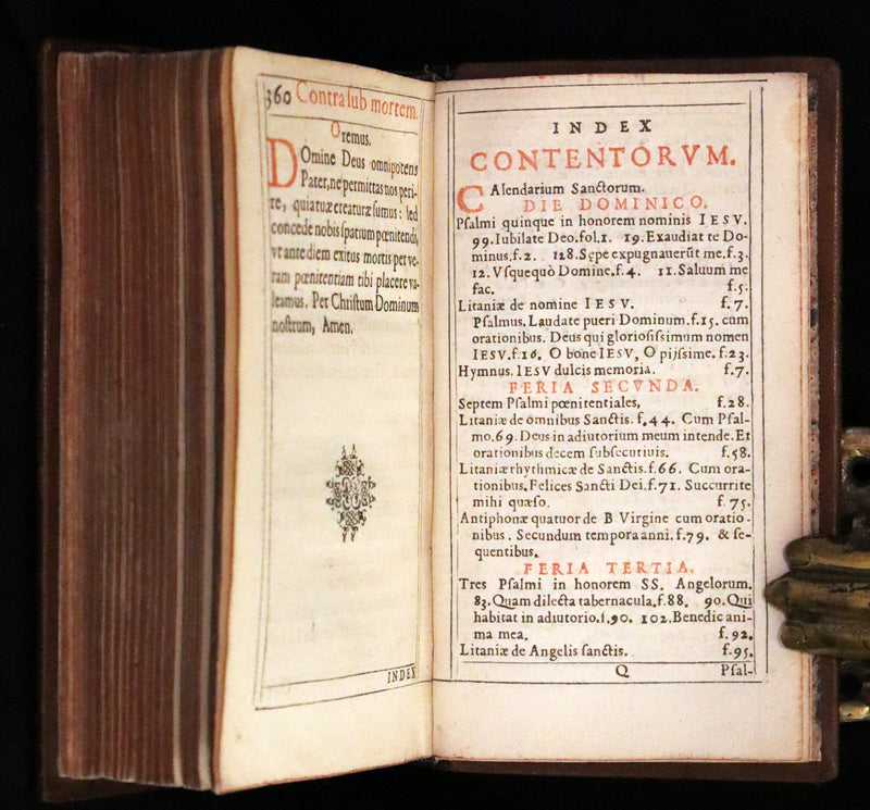 1624 Rare Latin Book - Litaniae Sacrae Illustrated by Thomas de Leu & Jacob de Weert.