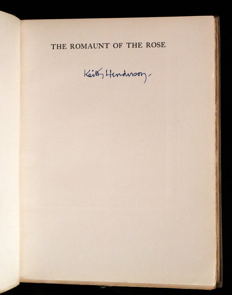 1911 First Illustrated Edition SIGNED by Keith Henderson - The Romaunt of the Rose by Chaucer. A Medieval Poem.