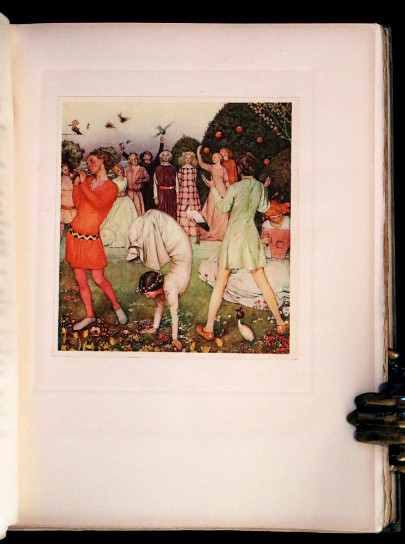 1911 First Illustrated Edition SIGNED by Keith Henderson - The Romaunt of the Rose by Chaucer. A Medieval Poem.