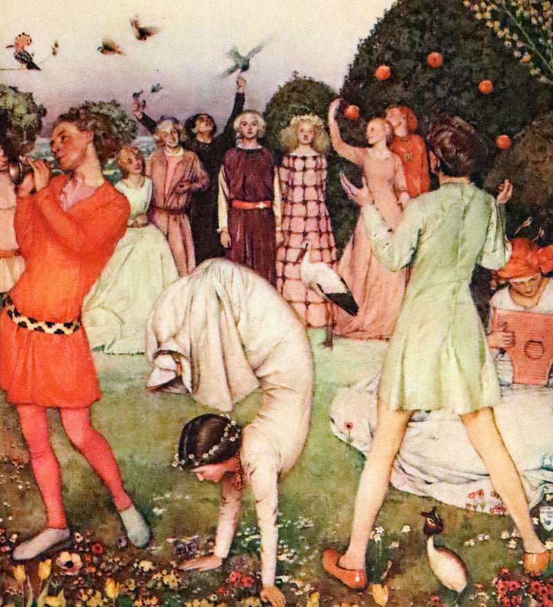 1911 First Illustrated Edition SIGNED by Keith Henderson - The Romaunt of the Rose by Chaucer. A Medieval Poem.