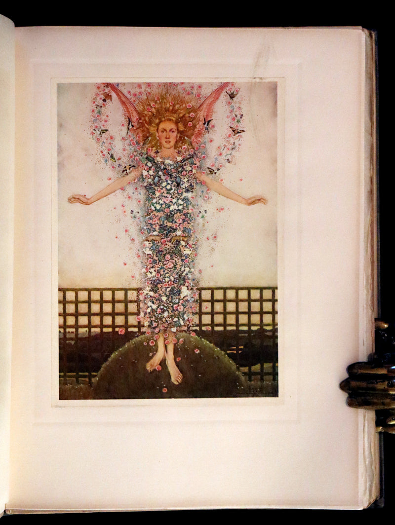 1911 First Illustrated Edition SIGNED by Keith Henderson - The Romaunt of the Rose by Chaucer. A Medieval Poem.