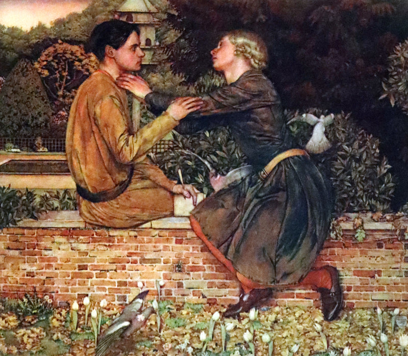 1911 First Illustrated Edition SIGNED by Keith Henderson - The Romaunt of the Rose by Chaucer. A Medieval Poem.