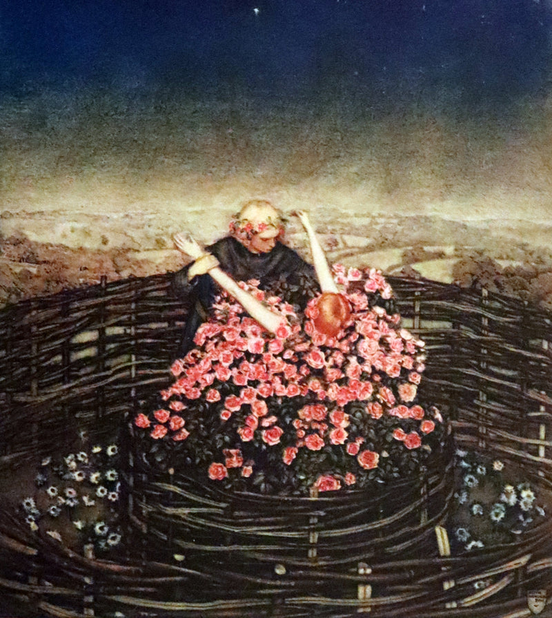 1911 First Illustrated Edition SIGNED by Keith Henderson - The Romaunt of the Rose by Chaucer. A Medieval Poem.